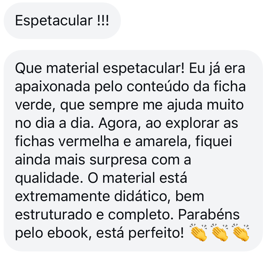 Depoimento: Material extremamente didático
