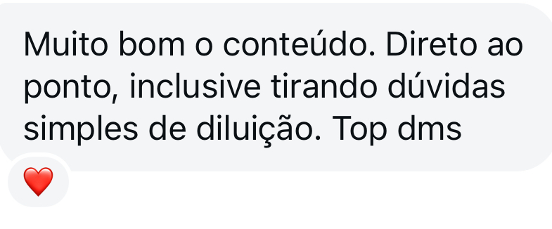 Depoimento: Muito bom o conteúdo